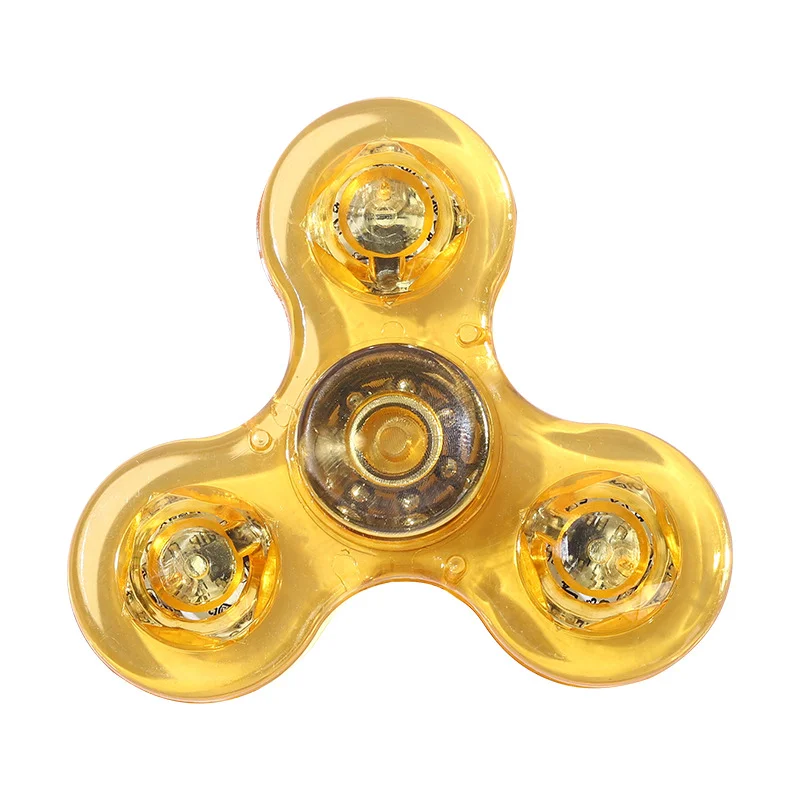 Luminous LED light Fidget Spinner Hand Top Spinners Glow in Dark Light EDC Figet Spiner Finger Stress Relief Toys