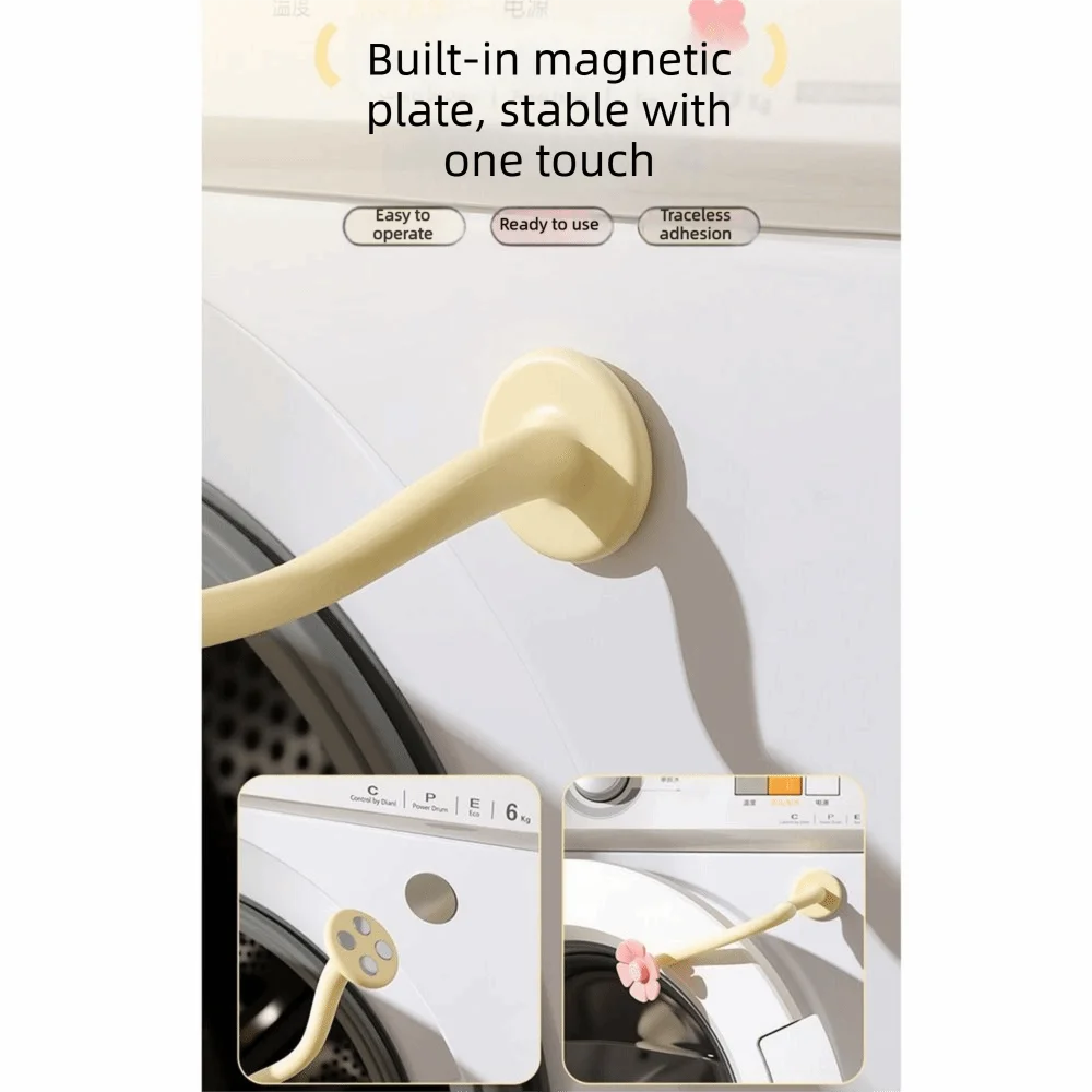 Magnetic Base Washing Machine Door Stopper Removable Flower Ventilation Buckle Magnetic Washer Door Holder