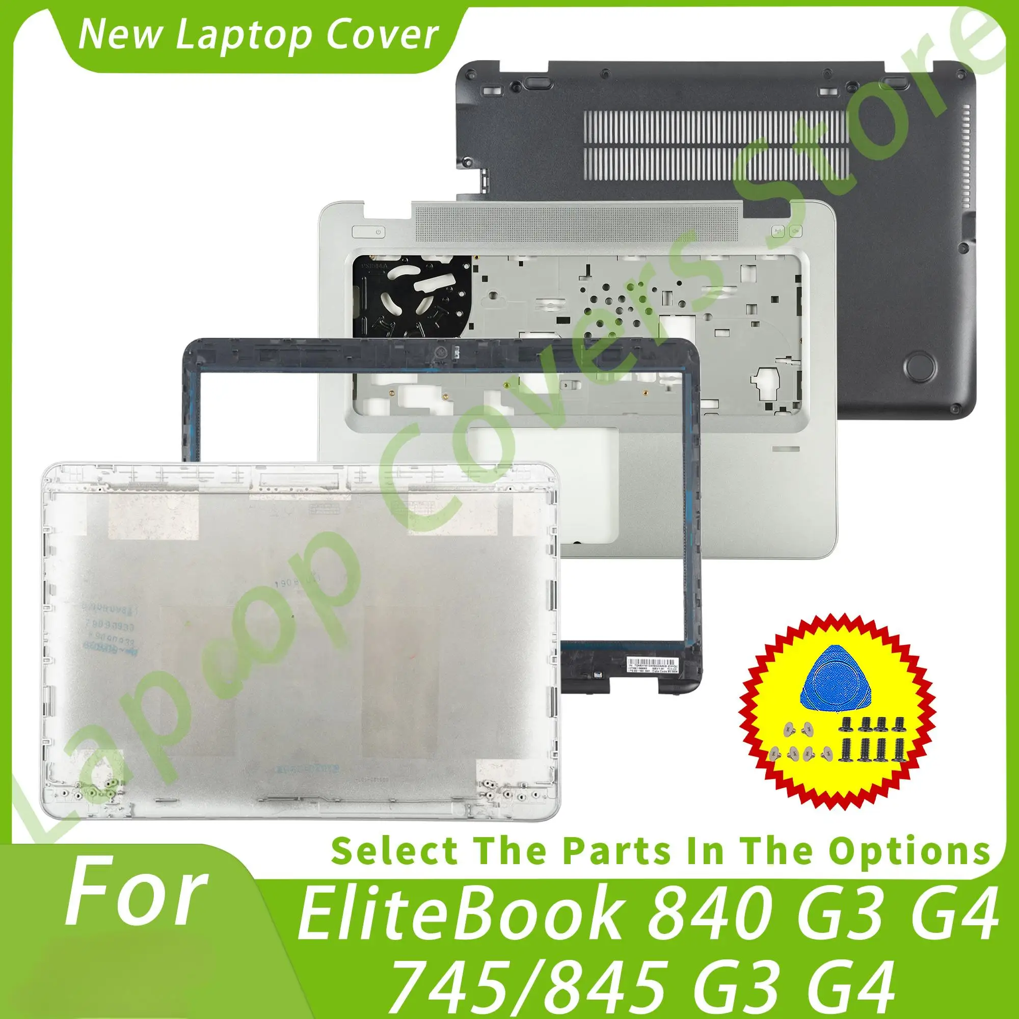 Laptop Covers For EliteBook 840 G3 840-G4 740 G4 745 G3/G4 Back Cover Bezel Palmrest Bottom case New Original Parts Repair