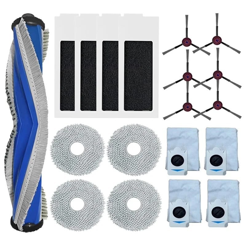 

A25I-Replacement Parts For ECOVACS DEEBOT T30S Robot Vacuum Main Side Brush HEPA Filter Mop Pad Dust Bag Accessories