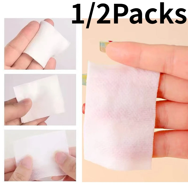 1/2 Packungen Einweg-Wattepads, dehnbar, vor dem Make-up, feuchte Baumwolle, tragbar, zum Entfernen von Make-up, dehnbar, gute Elastizität