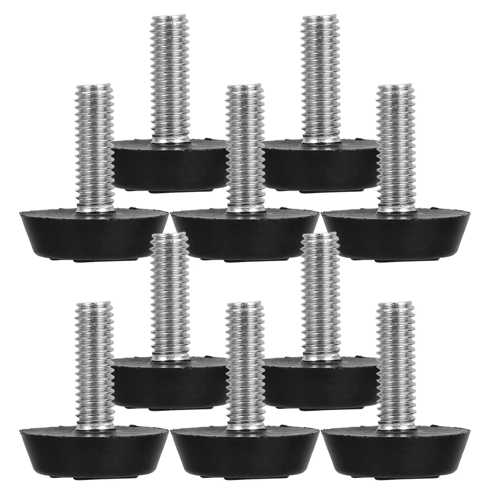 20Pcs Adjustable Furniture Foot Pads Screw on Chair Levelers for Table Sofa Chair Legs Floor Protectors Anti Scratch Silent