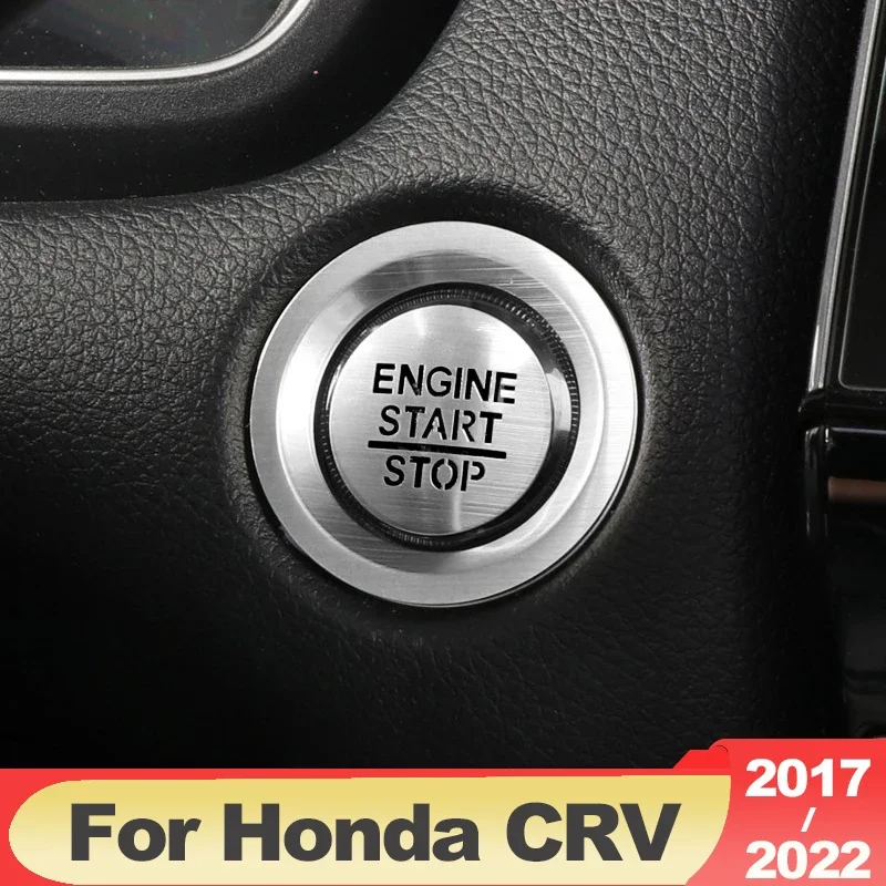 

ABAIWAI для Honda CRV CR-V 5 2017 2018 2019 2020 2021 2022, кнопка запуска двигателя, зажигание, кольцо, наклейки на крышку