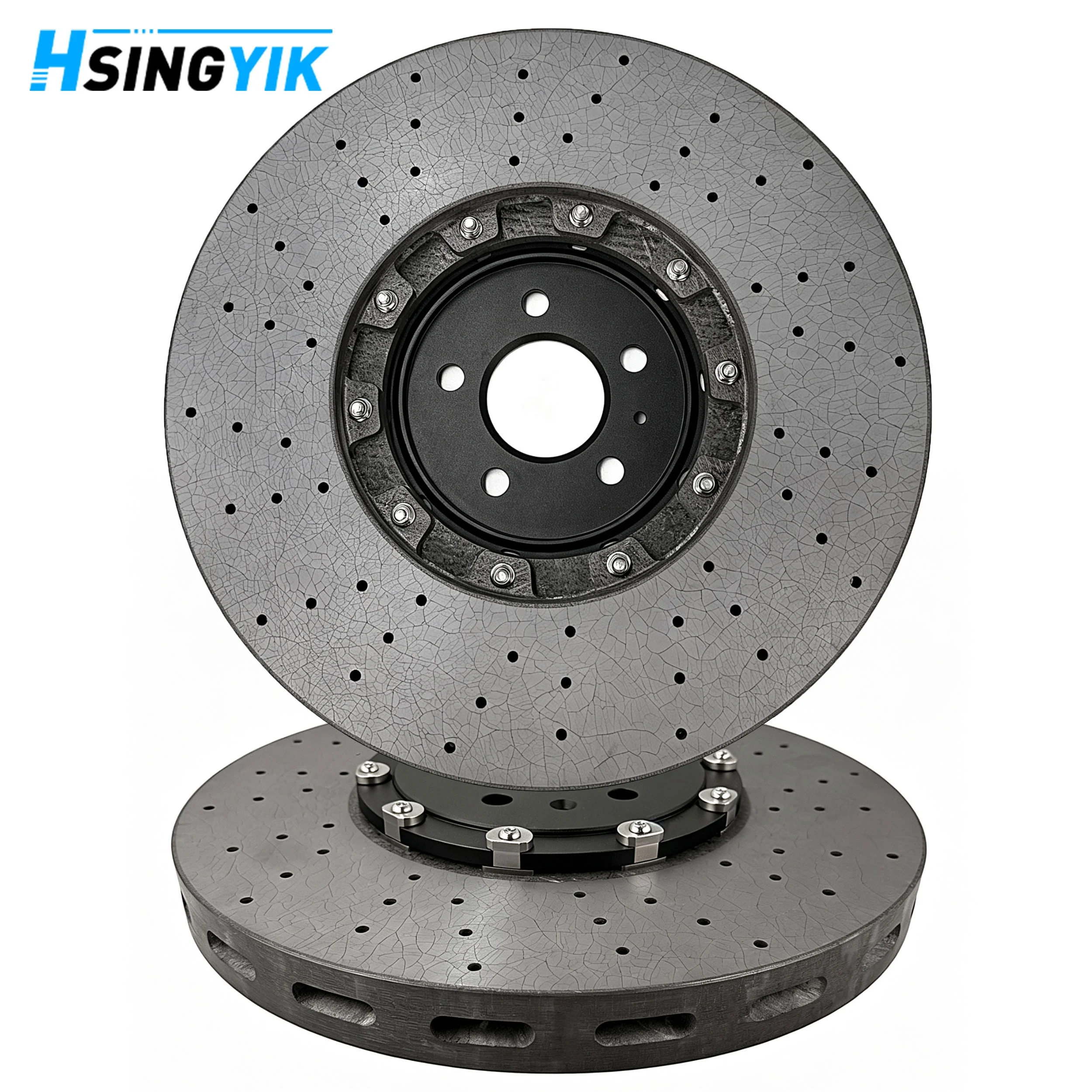 400x38mm 4H0615301N 4H0615301M Front Carbon Ceramic Brake Disc Rotor For Audi For A8 For D4 For  A8L