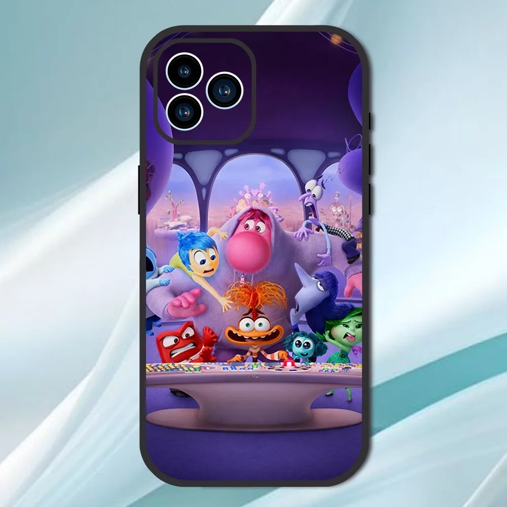 Miniso disney i-inside out 2 telefon hülle für iphone 13 12 11 14 15 pro xs max xr x 8 7 6s 6 plus se soft back case