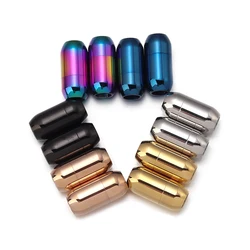2pcs Stainless Steel Magnetic Clasp 3/4/5/6/8mm Inner Hole Glue-in Jewelry Clasps Glossy Colors For Necklace Bracelet DIY