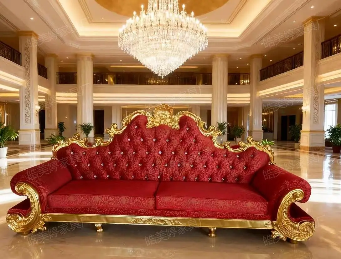 European hotel lobby sofa neoclassical bar clubhouse villa living room leisure luxury chaise longue
