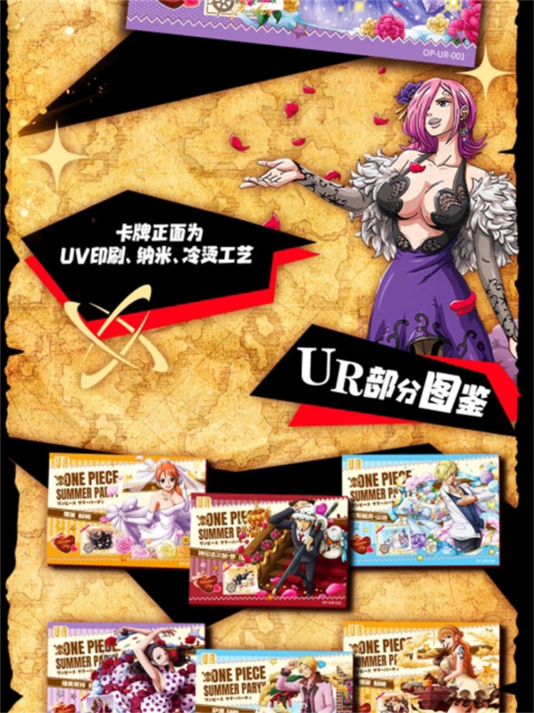 One Piece Anime Sammelkarten Booster Box Kollektion Mehrere Serien Luffy Zoro Seltene Folien-Hologramm-Karten, TCG CCG Sammlerstücke – Detail 25