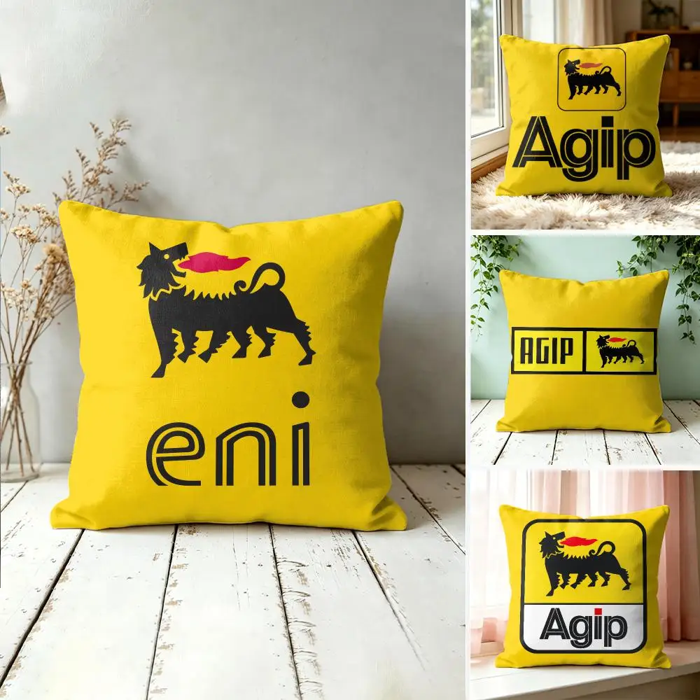 Крутая декоративная наволочка с логотипом A-Agip, квадратная, 40x40 см, для дивана, спальни, гостиной, домашнего декора.