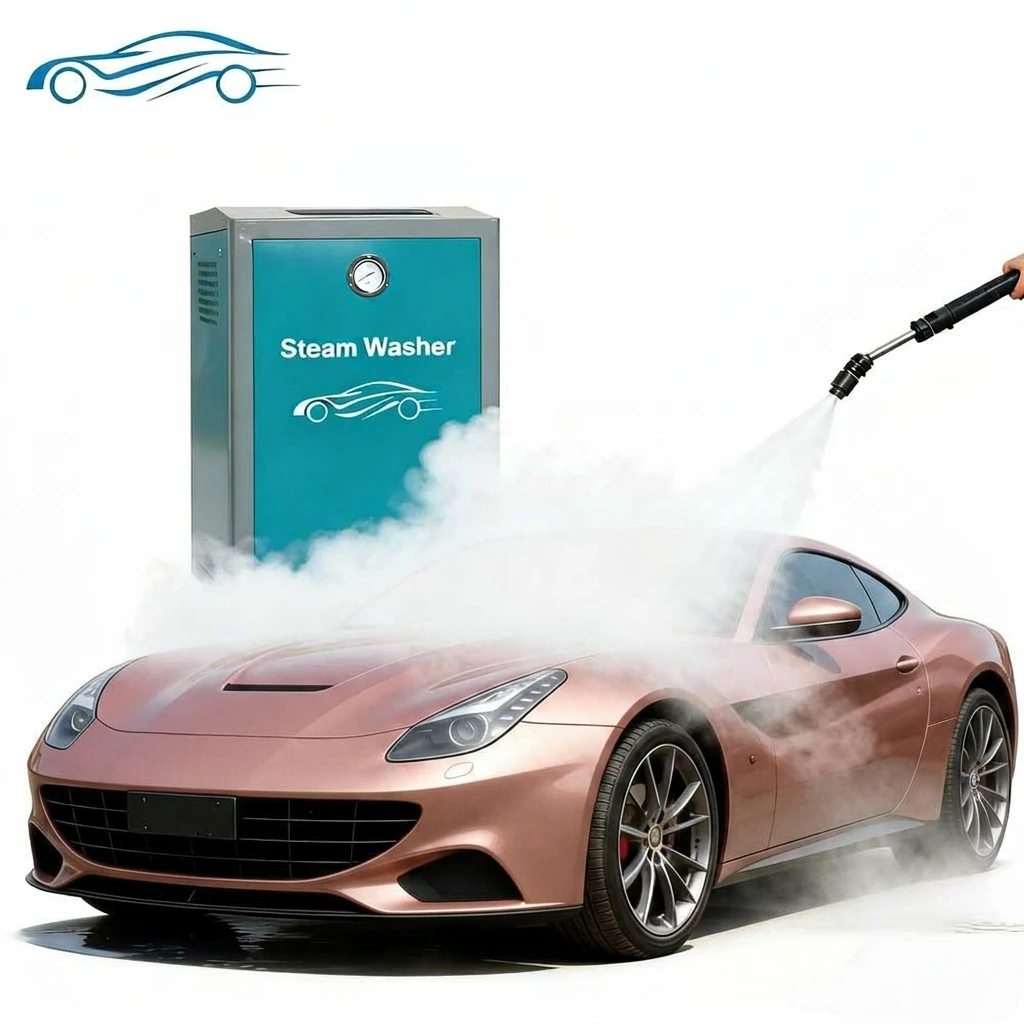 CE Certified 8 Bar Steam Car Wash Machine 170℃ High Temperature High Pressure Steam Cleaner For Car Detailing 6KW