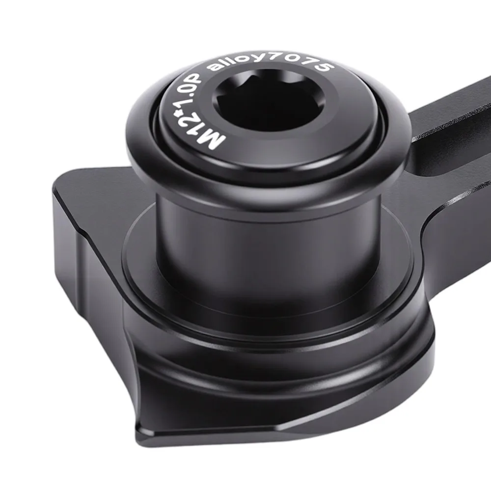Aluminum Alloy UDH Derailleur Hanger 49mm Center Distance Black Bike Tail Hook Extended Bike Rear Derailleur Hook for Trek/Sram