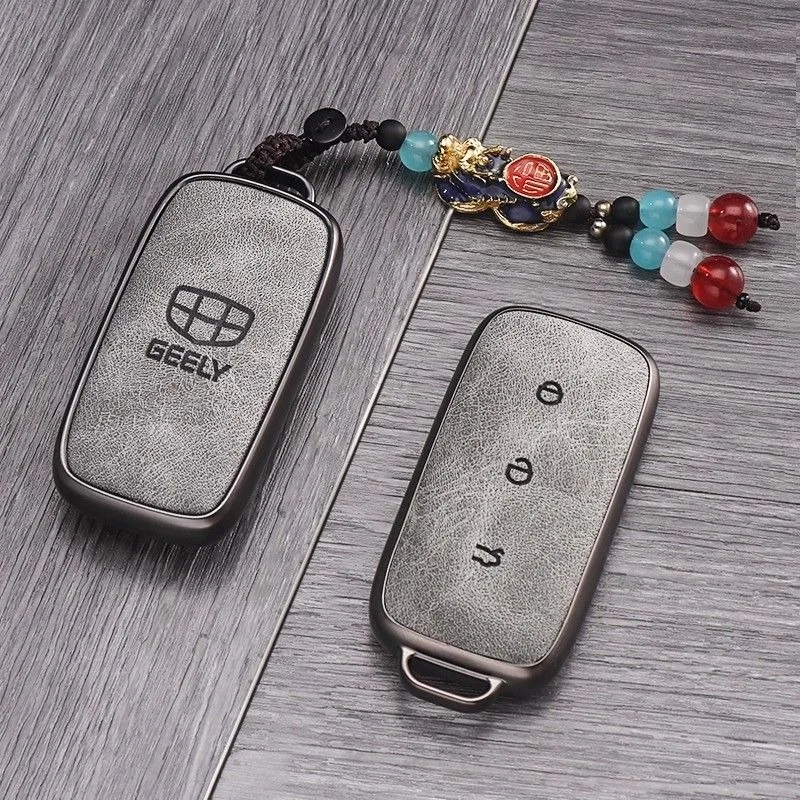 Car Key Case Fob for Geely EX5 Accessories 2026 Galaxy E5 EMi PHEV Starray Bybrid Starship 7 Mexico Keychain Remote Cover Shell view 5