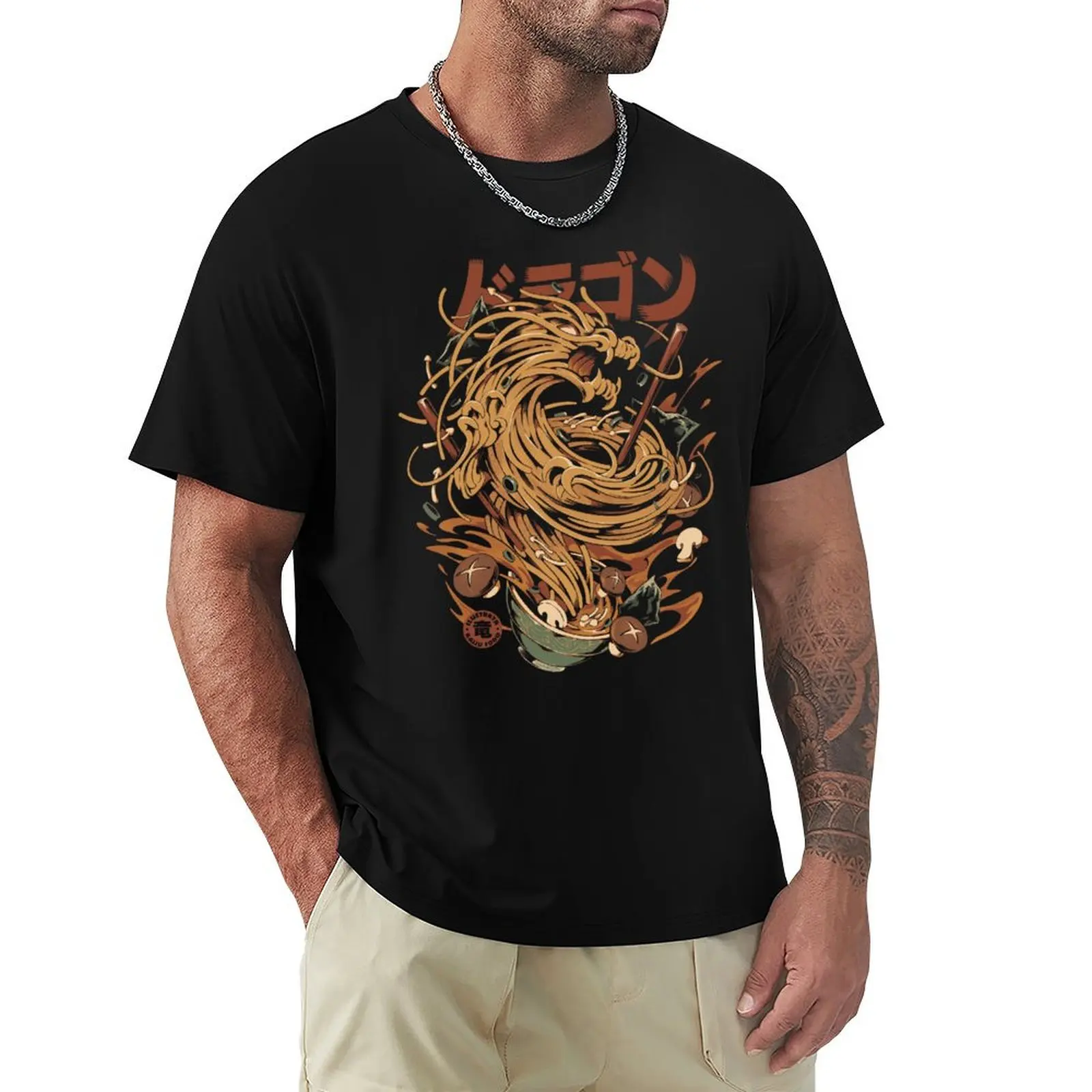 

Noodle Dragon T-Shirt shirts graphic T-shirts oversize man clothes vintage clothes mens clothes