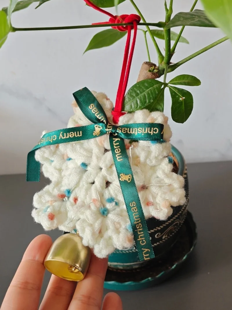 2025 Nieuwe kerstcadeau scène sfeer decoratie kerstboom vilt sneeuwvlok ornament vakantie decoratie hangend ornament