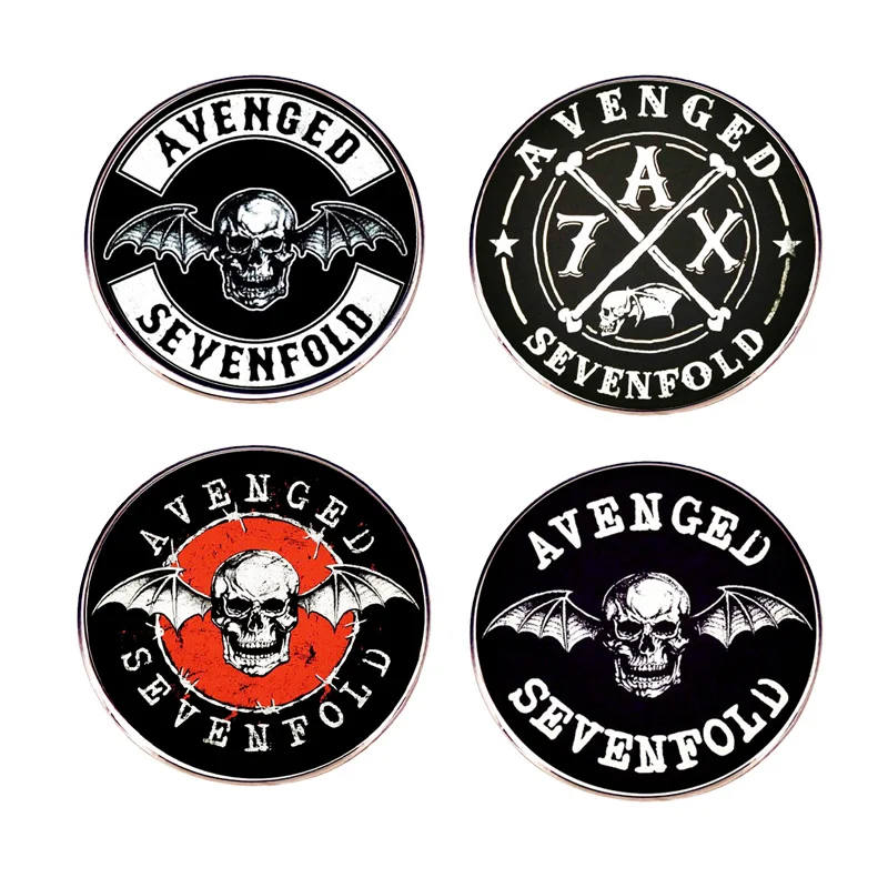 Popular Avenged Sevenfold Rock Band Alloy Brooch Hardcore Metal Music Pin Fan Collection Badge Accessories Jewelry Wholesale