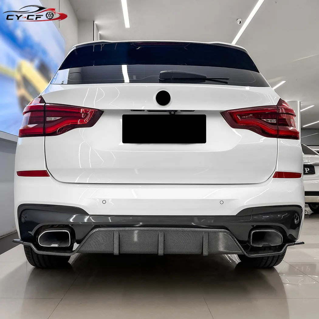 Car Rear Bumper Diffuser Lip for BMW X3 G01 M Sport 2018 2019 2020 2021 Tail Splitter Spoiler Plate Body Kits Exterior Tuning
