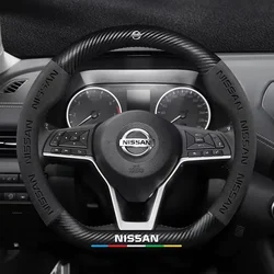 Car Steering Wheel Cover Nissan Qashqai Juke X-Trail Patrol Note Leaf Altima Maxima Micra Murano Rogue Pulsar Sentra Teana Tiida