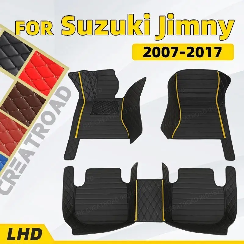 

Автомобильные аксессуары на заказ, коврики для Suzuki Jimny 2007-2009 2010 2011 2012 2013 2014 2015 2016 2017, автомобильные подушечки для ног, автомобильные