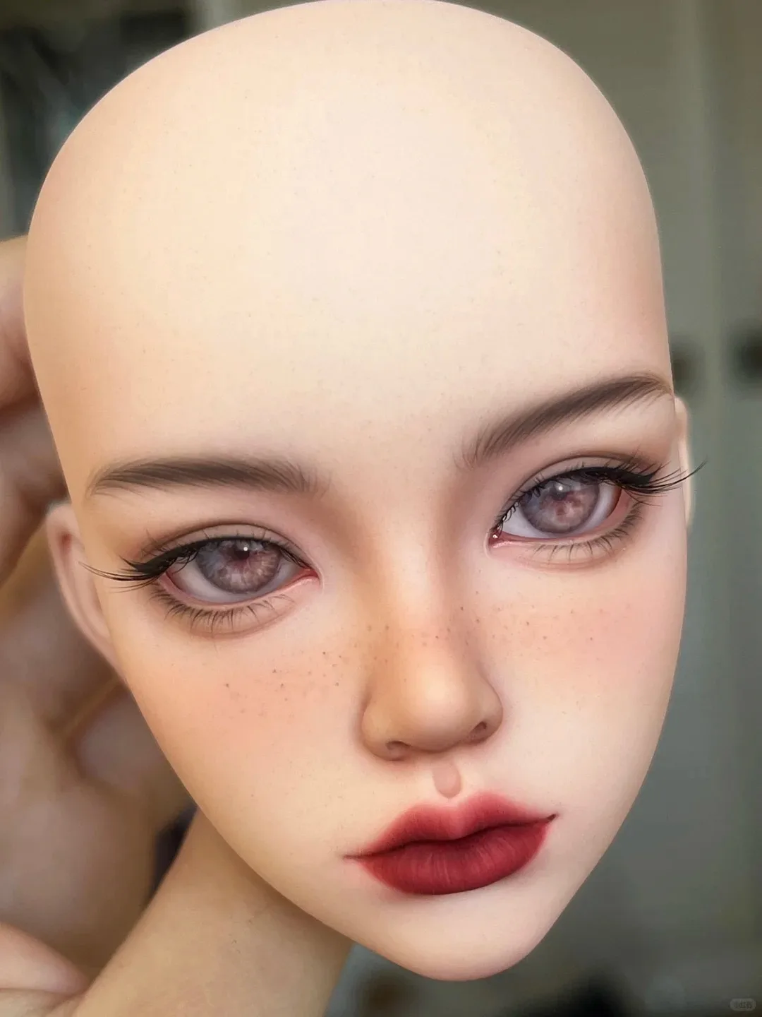 1/3 mari BJD Doll Testa singola Landoudou Testa di trucco di alta qualità Carino Bailu per ragazze e ragazzi Solo la testa della bambola in vendita