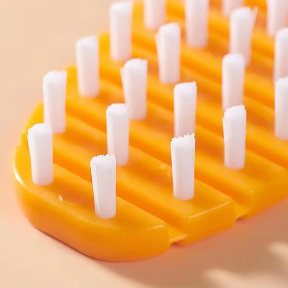 Carrot-shaped Brush Soft Bristle Brush Carrot-shaped Vegetable Brush with Flexible Bristles Multi-section Joint Scrubbing Tool