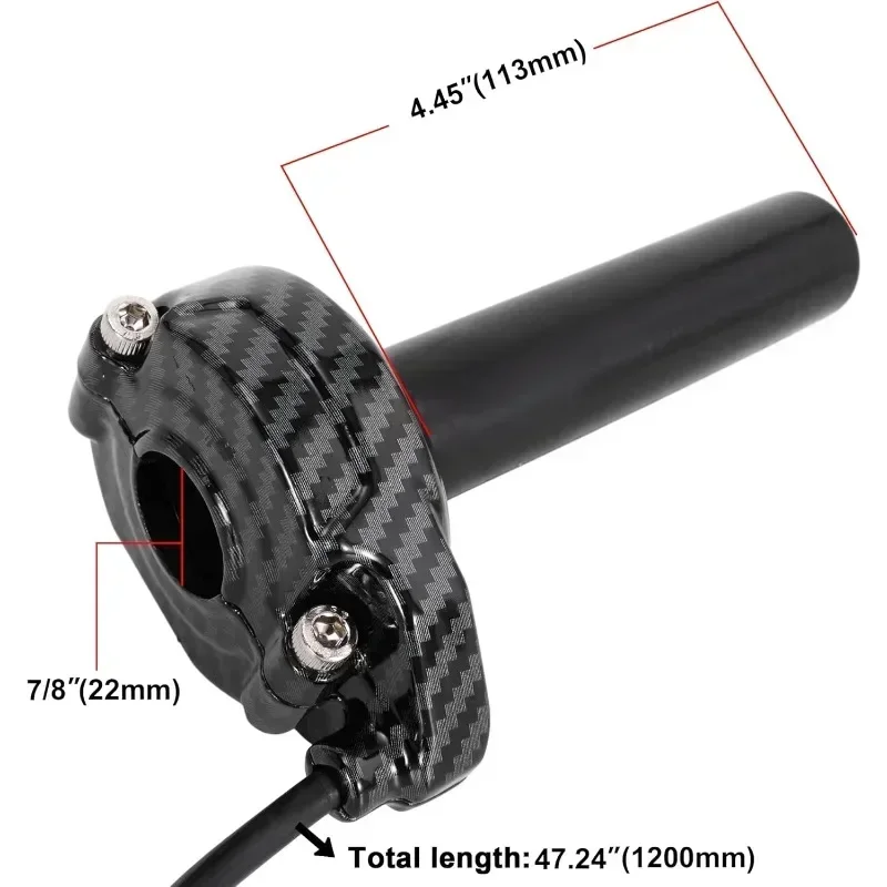 22mm Motorcycle Throttle Accelerator - Compatible with Sur-Ron/Surron/Sur Ron, High Sensitivity Hall Sensor & Ergonomic Grip