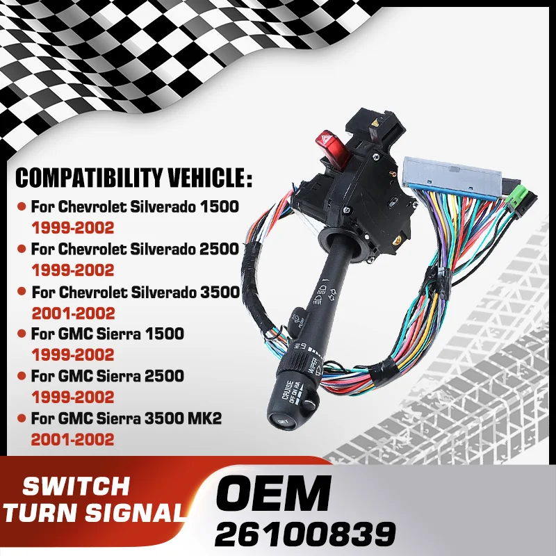 Richtingaanwijzer Schakelaar Voor Chevrolet Silverado 1500 1500 HD 2500 2500 HD 3500 GMC Sierra 1500 MK2 1500 HD 2500 2500 HD 3500 26100839