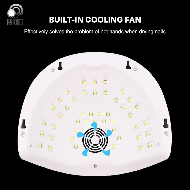 Noq Móng Tay Đèn 90W UV LED Cho Móng Sấy Gel Ba Lan 45 Chiếc Đèn LED Máy Sấy Móng Tay Quạt Đèn cho Máy Làm Móng Tay Nail