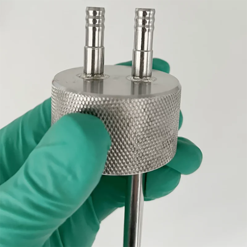 GL45 stainless steel integrated cap 304 two-way extended feeding cap feeding cap buffer bottle cap negative pressure cap