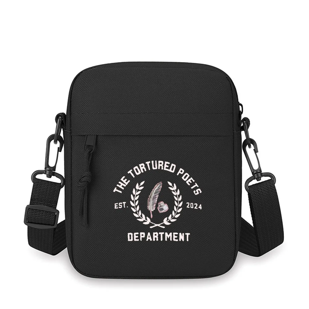 Feather,heart,wreath,department,poetry Men Crossbody Bag Single Shoulder Women Cartoon Anime Film Printing Design Unisex