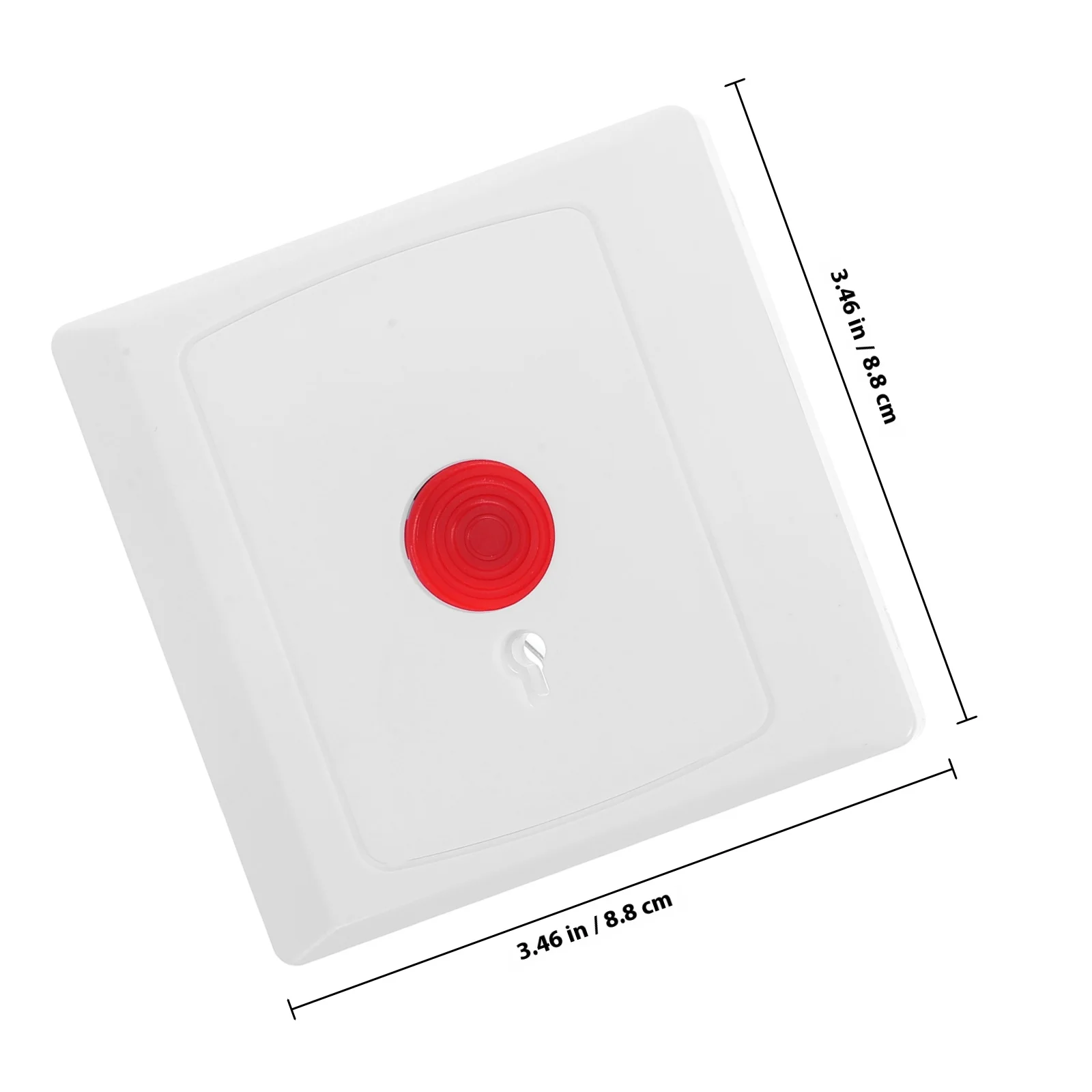 1 ชุดปุ่มฉุกเฉิน ปุ่มรีเซ็ตด้วยตนเอง ปุ่มช่วยเหลือ ใช้งานได้รวดเร็ว ติดผนังสำหรับการตอบสนองฉุกเฉิน กุญแจรีเซ็ตสำหรับบ้าน