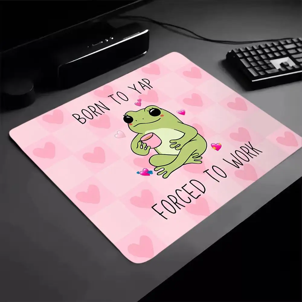 Funny Hamster Design Mouse Pad Keyboard Mat PC Gaming Table Mat Cabinet Gamer Desktop Mousepad Anti-wrinkle Non-slip Deskpad