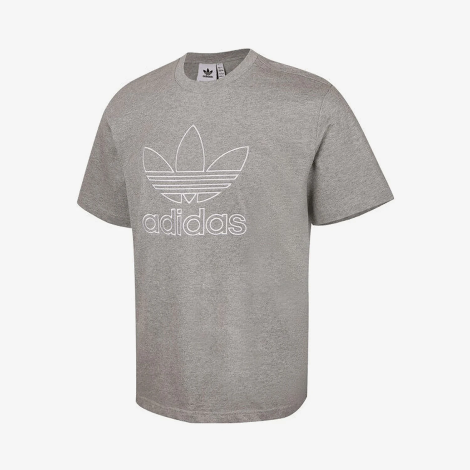 

Оригинальная мужская трикотажная футболка Adidas Trefoil свободного кроя с коротким рукавом, дышащая, JP1087