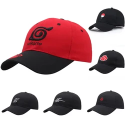 Berretto da baseball con personaggio anime giapponese Naruto ricamato regolabile unisex nuvola rossa cappello da sole per esterni sportivo stile hip-hop