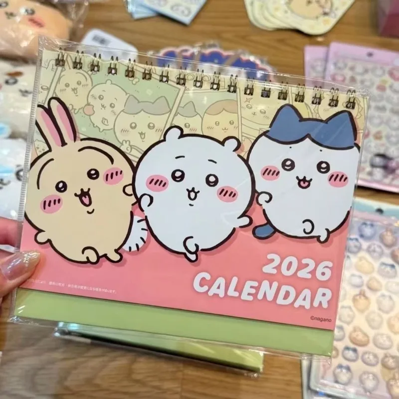 Chiikawa Hachiware Usagi Kawaii аниме мультфильм 2026 настольный календарь милый мультфильм расписный календарь украшения украшения