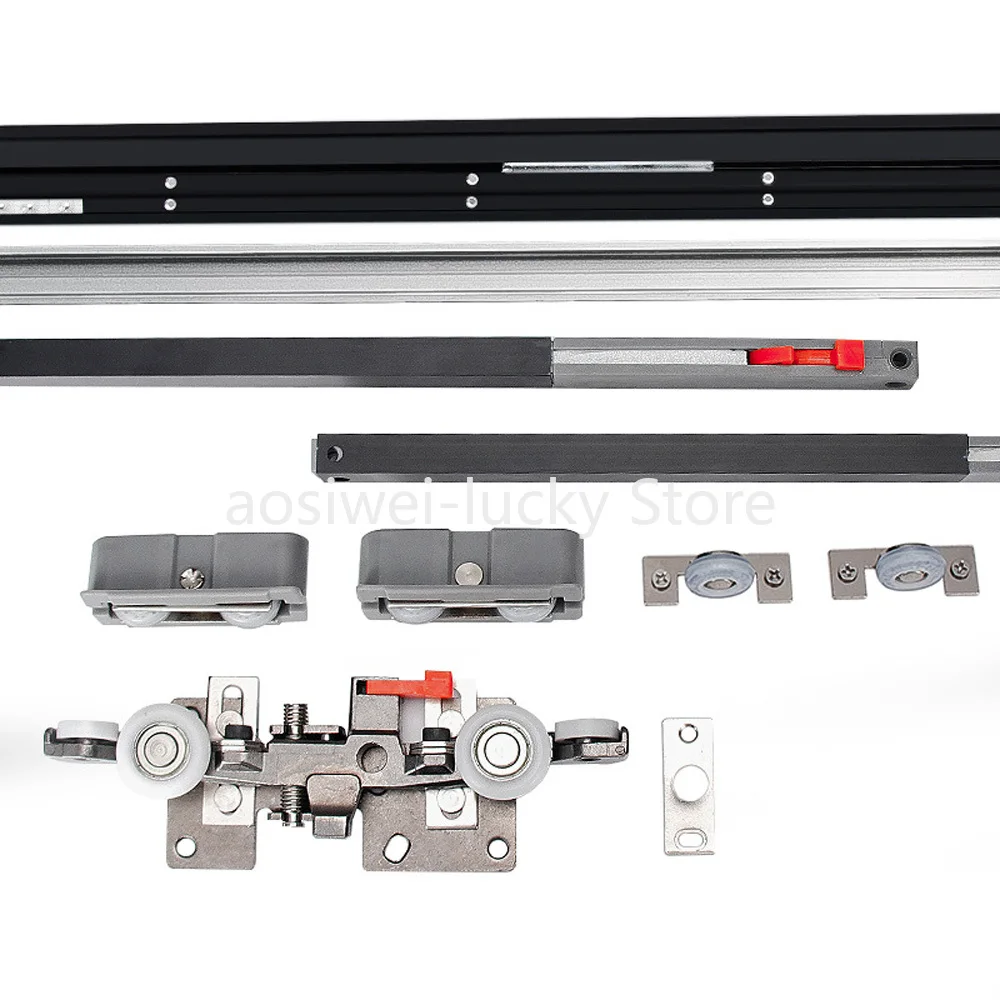 Fully Concealed Sliding Rail Door, Invisible Sliding Door, Bidirectional Buffering, Trackless Wooden Door Wheel Pulley