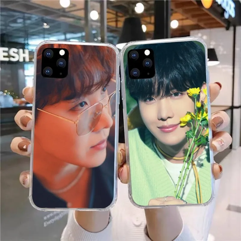 J-Hope Jung Smart Phone Case for Huawei P50 P40 P30 Pro Mate 40 30 Pro Nova 8 8i Y7P Honor Clear Phone Cover Funda