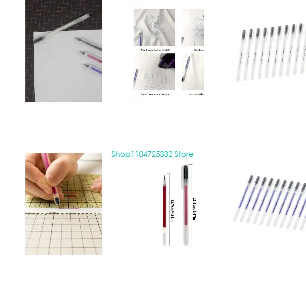 P5EA Heat Erasable Pen for Fabric Heat Vanishing Pen Fabric Marking Pen Fabric Marker