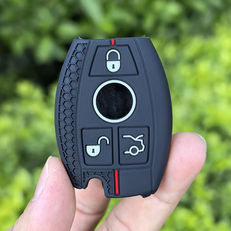 Silikon-Schlüsselhülle Schlüsseltasche Zubehör für Mercedes Benz A B C S Klasse AMG GLA CLA GLC W176 W221 W204 W205