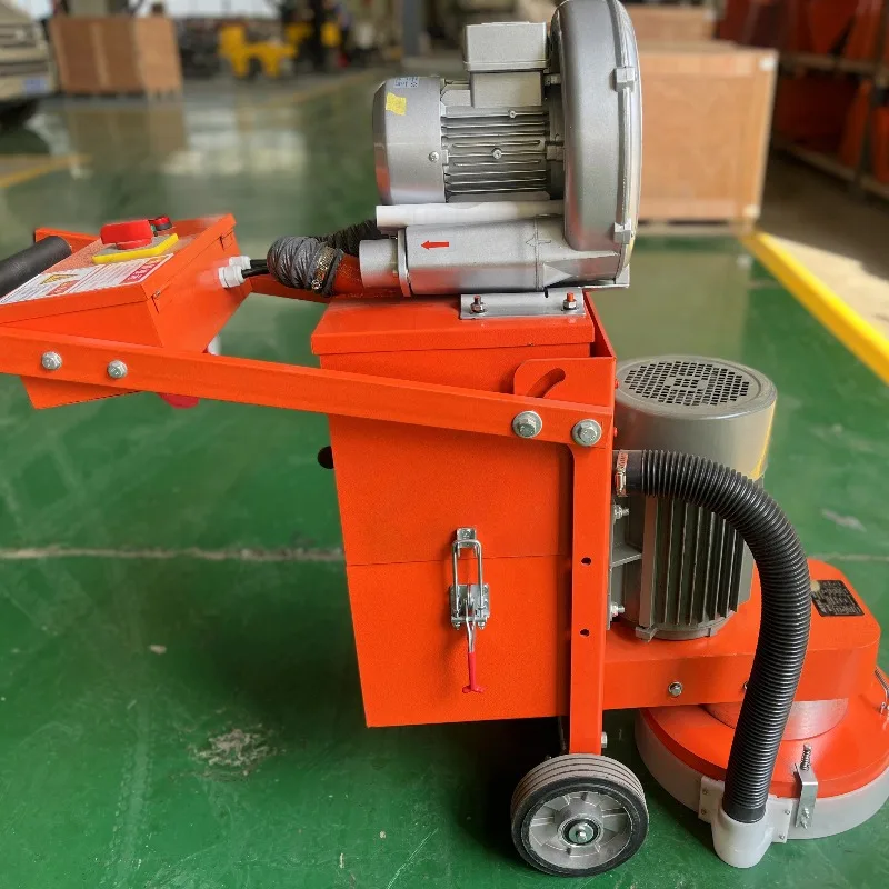 Concrete Grinder Floor Grinding Machine 9.0KW 640MM Epoxy Coating Removal Wet Dry Vacuum Dust Collection System