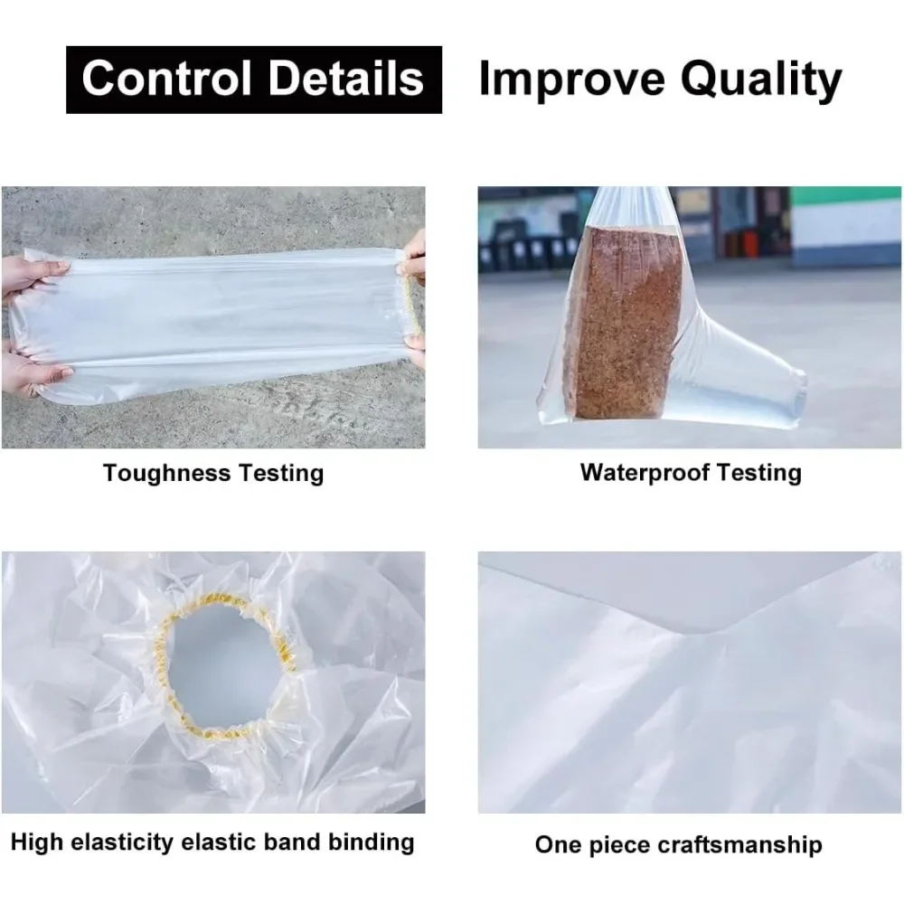 أغطية أحذية مقاومة للماء من البولي إيثيلين للاستعمال مرة واحدة، أغطية أحذية المطر السميكة غير القابلة للانزلاق، أحذية بلاستيكية مقاومة للاهتراء للرجال والنساء