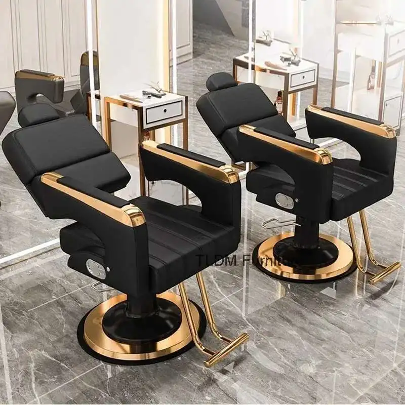 

Lash Bed Salon Chairs Hair Stylist Manicure Chair Toilet Professional Hairdressing Furniture Silla De Barbero Massage Business