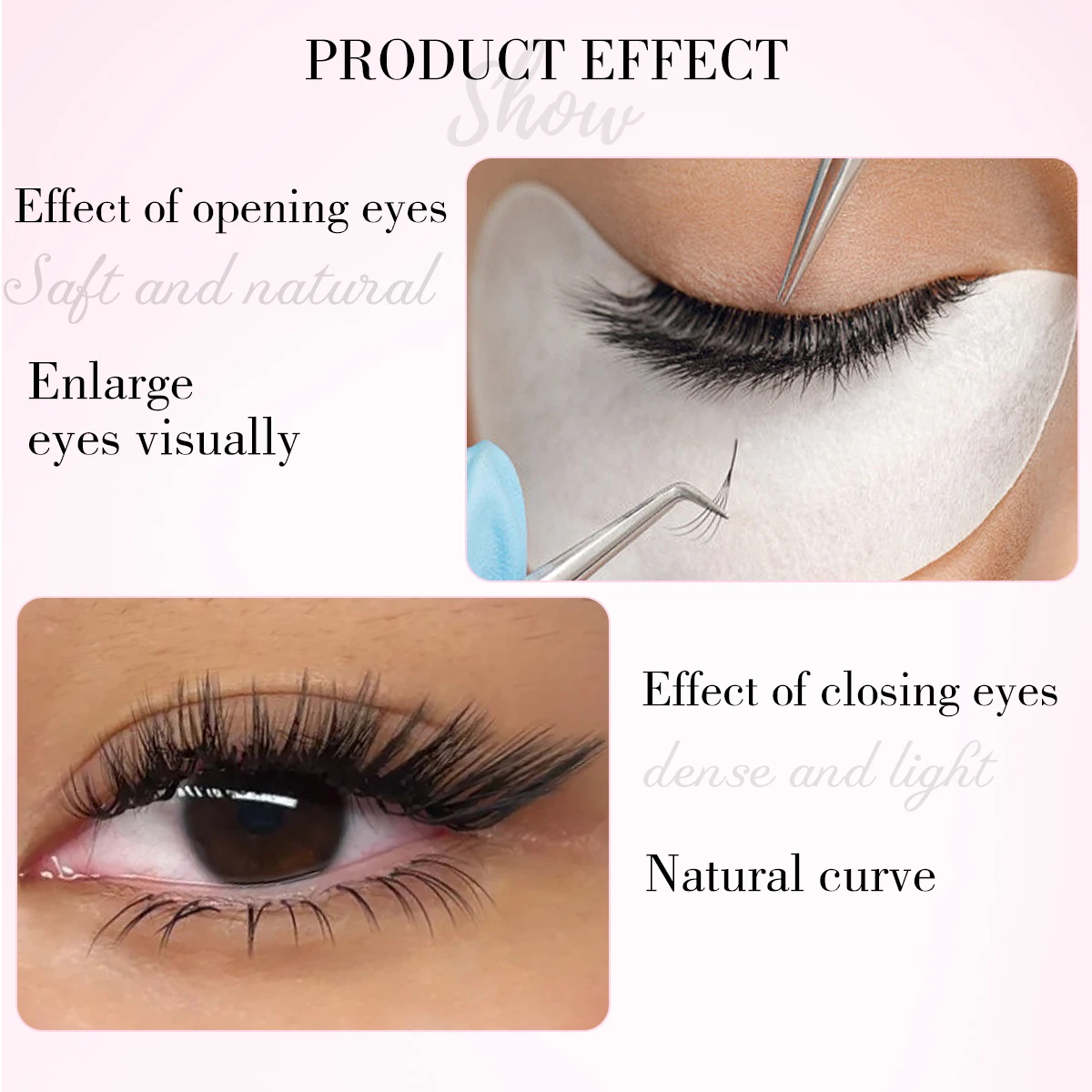 Qeelasee Wimperextensions L L+ LC LD Krul Nertsen Mat Zwart Natuurlijk Zacht PBT Individuele Wimpers Make-up Klassieke Valse Wimpers