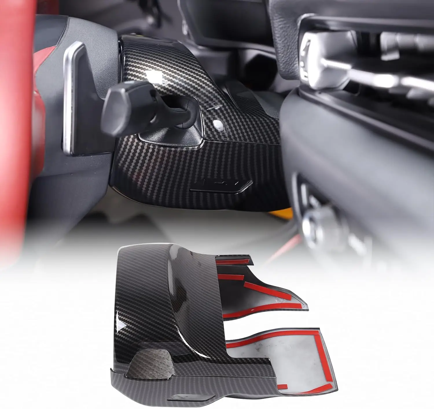 

ABS Carbon Fiber Car Steering Wheel Base Lower Column Cover For Toyota GR Supra A90 MK5 2019-2025 Trim Sticker Car Accessories