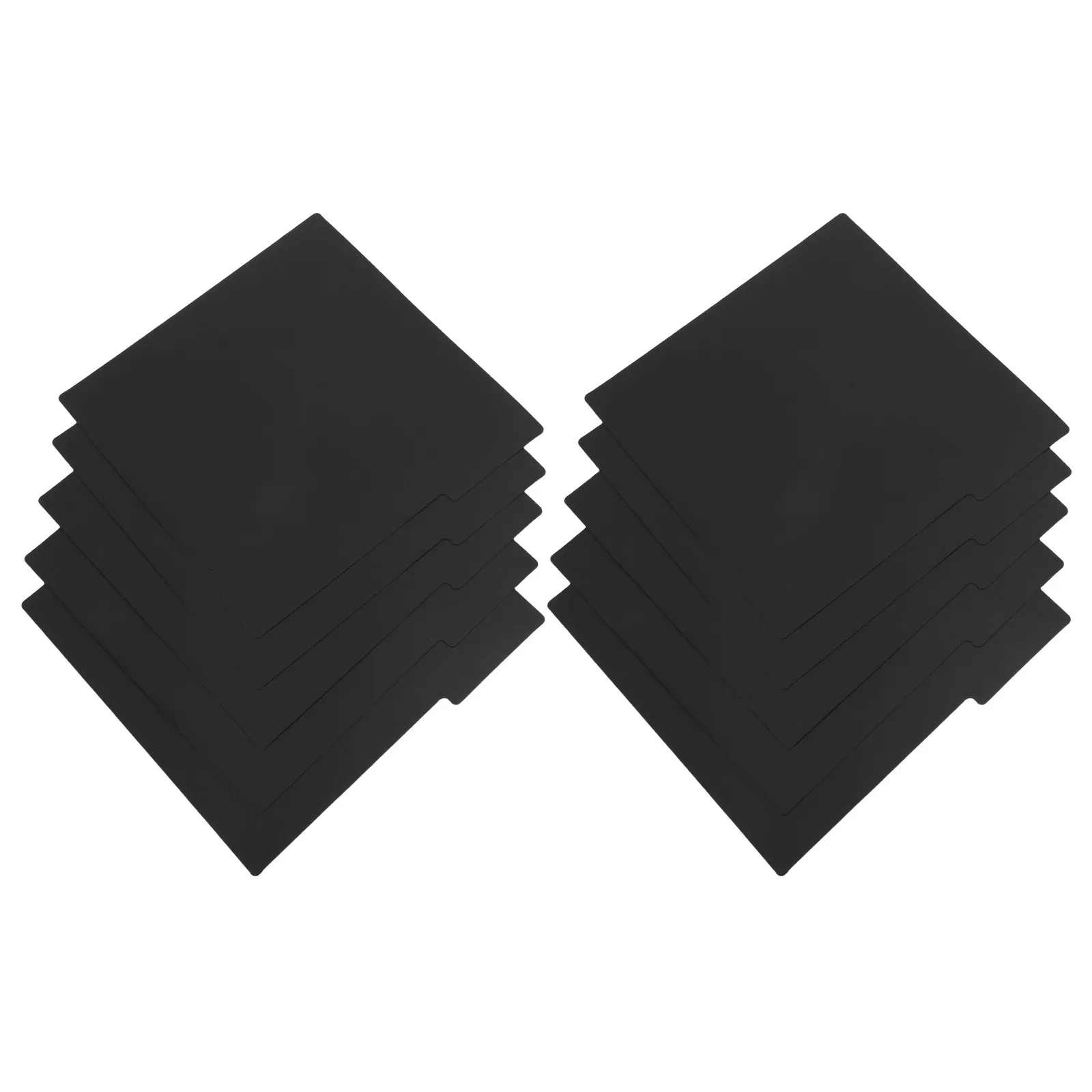 

10Pcs Vinyl Record Dividers Black Plastic 12.9x12.5 Inch Adjustable Shelf Separators Album Sorting Labels Protective Organizers