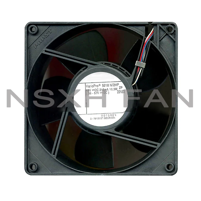 Ventilador de refrigeração 5218N/2HP 5218 N/2HP, 48VDC, 12738, 127x127x38mm