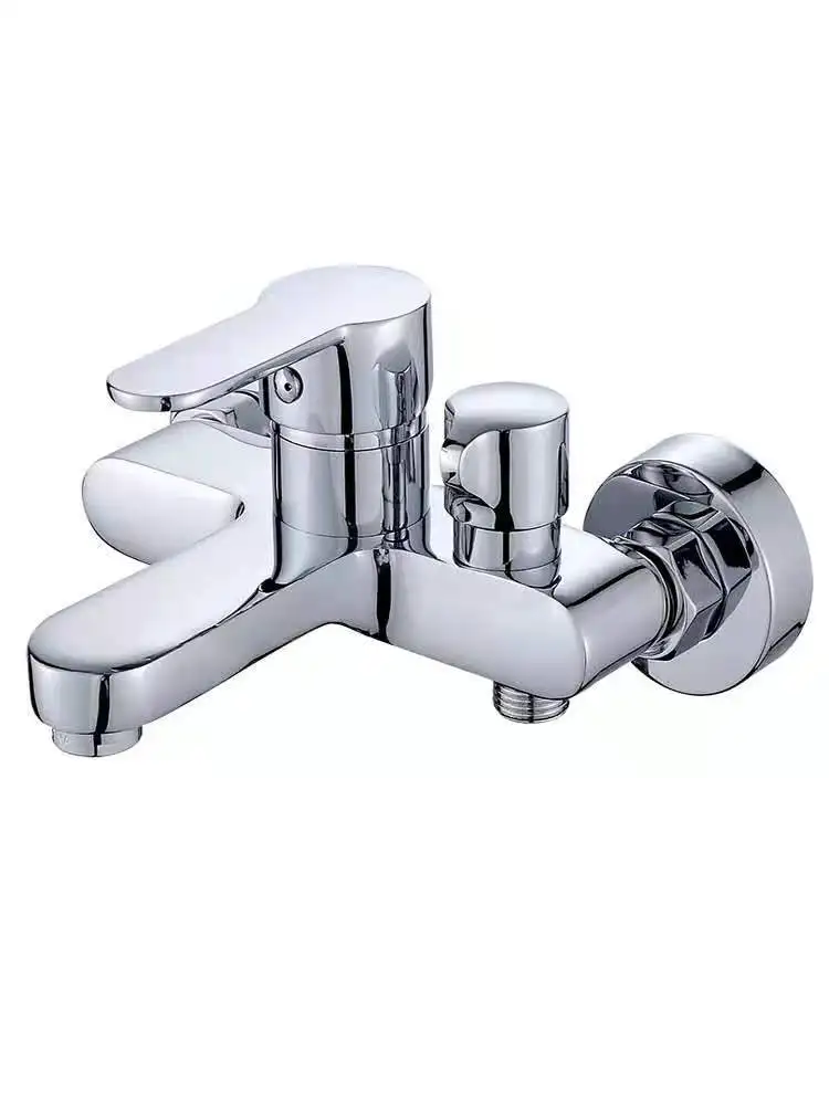 Full Copper Body Shower Faucet Triple Bathroom Hot and Cold Bathtub Shower Faucet S-6106