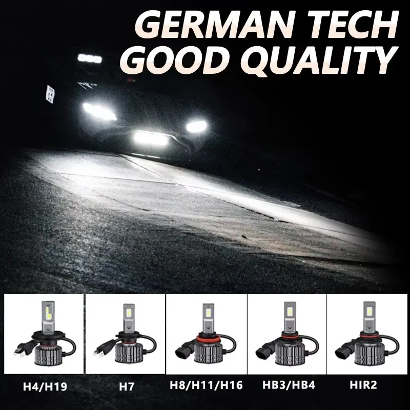 OSRAM HIR2 XLZ CLASSIC 3.0 LED 9012 Original Car Headlight 40W Bright 6000K Cool White LED Upgarde Lamps J9012CW,1 Pair