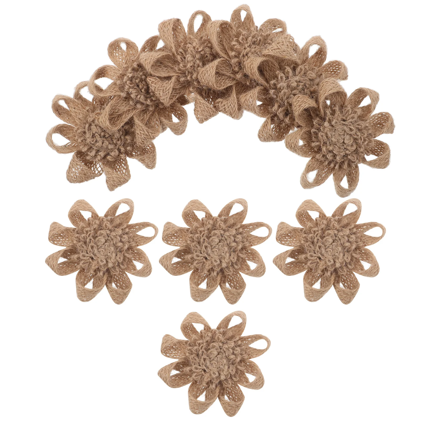 

10Pcs Artificial Flower Hair Accessories Elegant Fabric Flowers for Crafts Wedding Hair Ornaments Bridal Headpiece Decoration