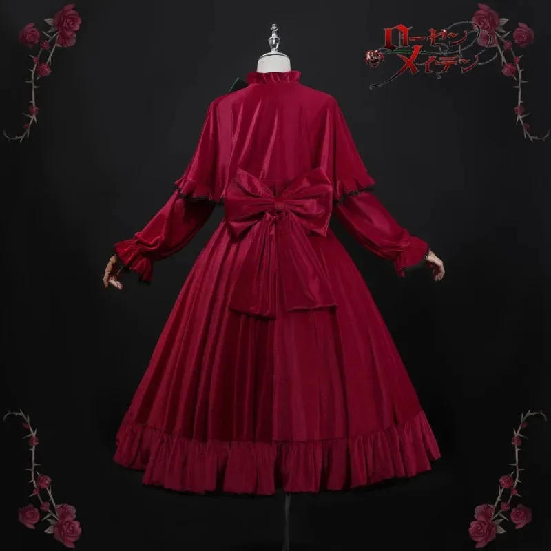 

Anime Reiner Rubin Rozen Maiden Cosplay Costumes Shin Ku Lolita Hat Headwear Full Set Party Carnival Dress Up Girl Cute Suitsv;6