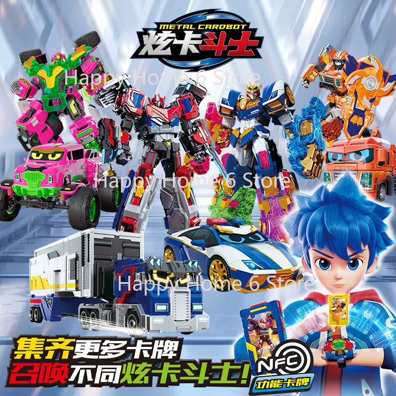 2025 Genuine METAL CARDBOT Full Series High Quality Transforming Robot Car Toy Warrior Children's Gift Ornaments Card